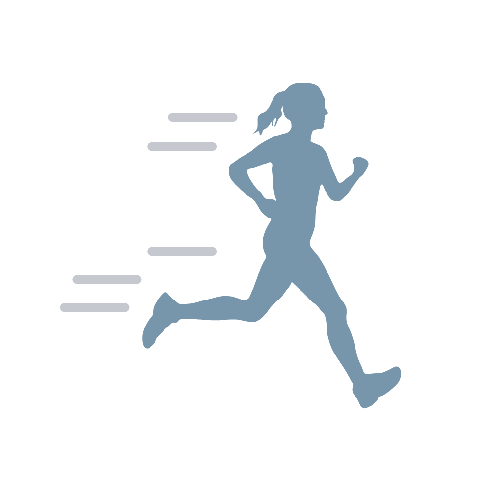 running fast